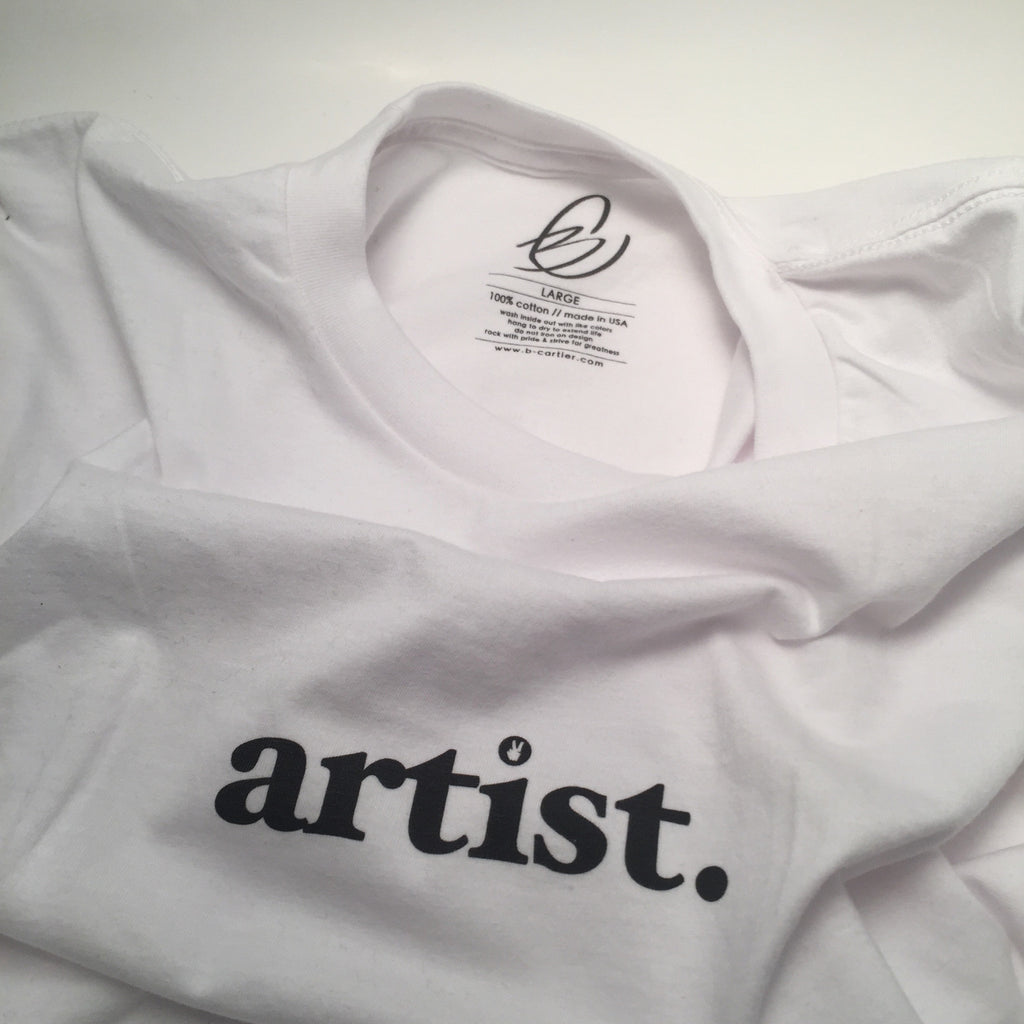 'artist.' Premium Tee White